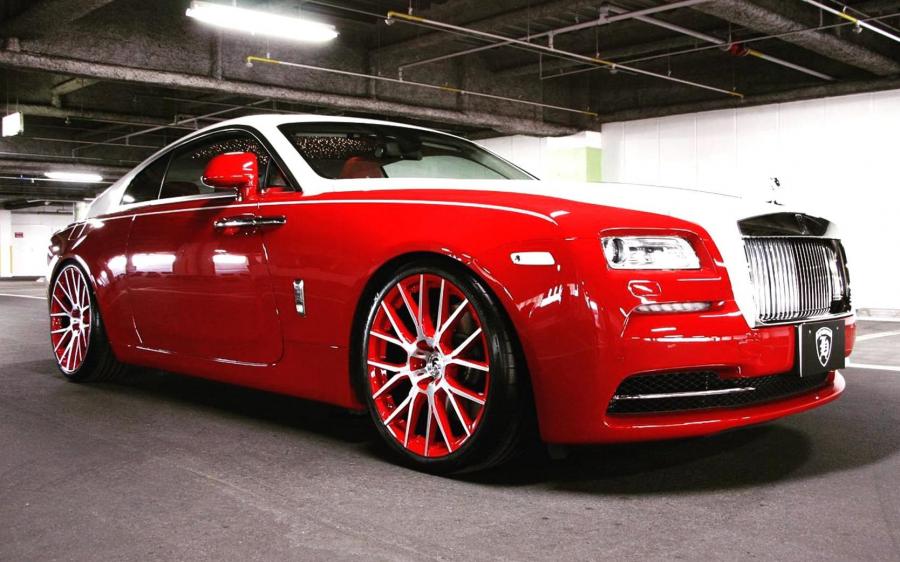 Rolls-Royce Wraith Magna Red on Forgiato Wheels (FLOW 001) '2019